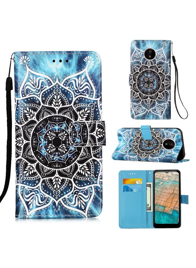 S-TOP Case For Nokia C20 / C10 Colored Drawing Plain Weave Leather Phone Case - Image 1