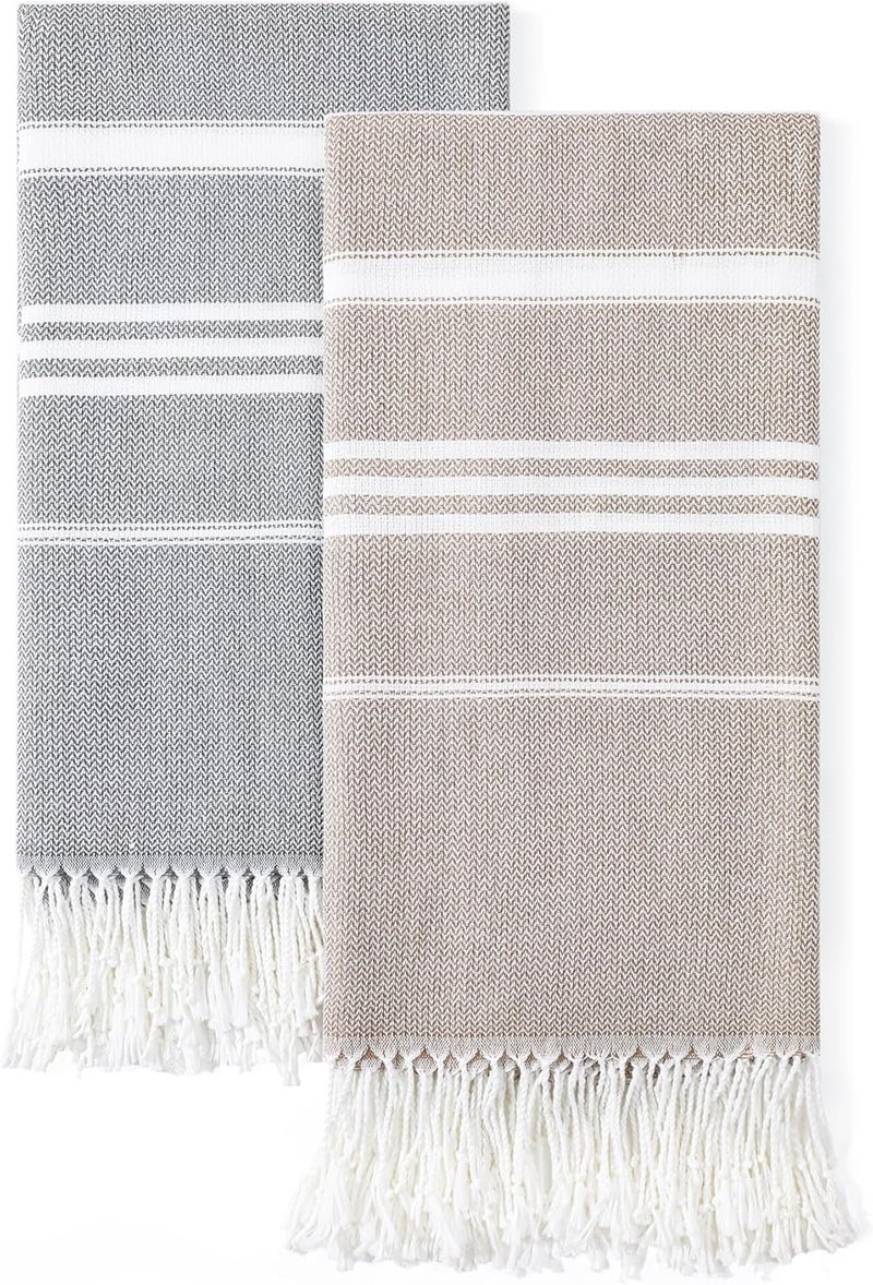 Antfuny 2 Packs Cotton Turkish Beach Towels Sand Free Quick Dry Oversized Bath Pool Swim Towel Large Extra Xl Big Blanket Adult Travel Essentials Cruise Accessories Must Haves Clearance Vacation Stuff - Image 1
