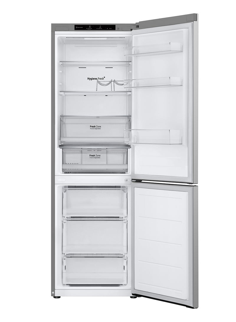 LG 384 Gross /344 Net Capacity 2D Bottom Freezer Refrigerator Essence Matte Black, PS4, Skin Beige Prime Silver Finishing GR-B479FMNW Silver - Image 2