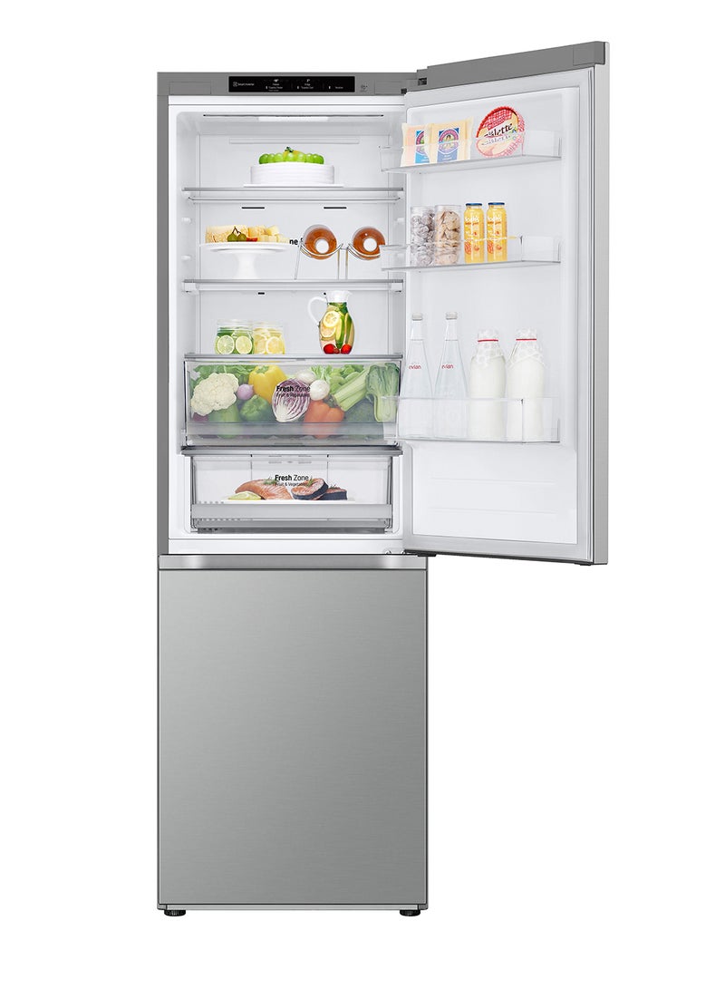LG 384 Gross /344 Net Capacity 2D Bottom Freezer Refrigerator Essence Matte Black, PS4, Skin Beige Prime Silver Finishing GR-B479FMNW Silver - Image 3