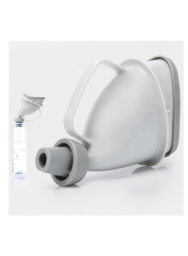 Generic Neutral discharge device travel emergency toilet urinal with tube and handle travel urinal bottle suitable for both men and women  - Image 1
