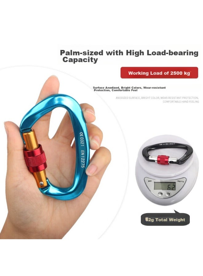 Golmud Geermu Main Lock, Aluminum Alloy Lock Buckle Safety Hook, Meilong Lock Load-bearing, Carabiner, D-shaped Lock Gm976 - Image 2