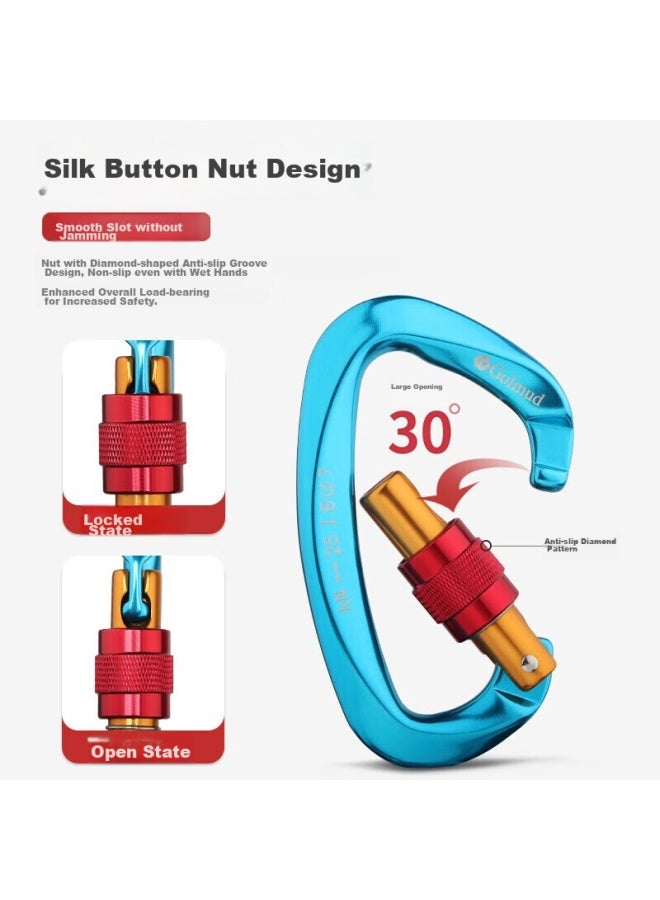 Golmud Geermu Main Lock, Aluminum Alloy Lock Buckle Safety Hook, Meilong Lock Load-bearing, Carabiner, D-shaped Lock Gm976 - Image 3