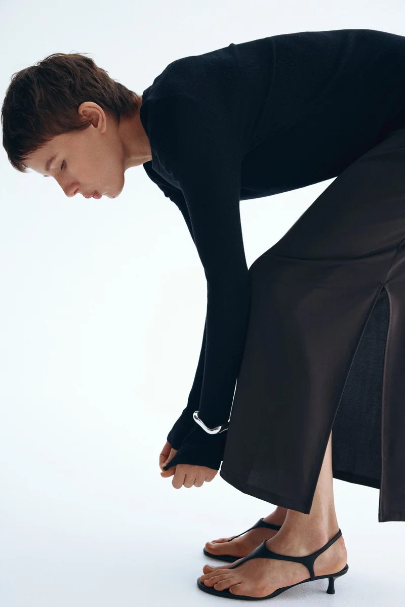H&M  Draped midi skirt for Women | Best Price UAE