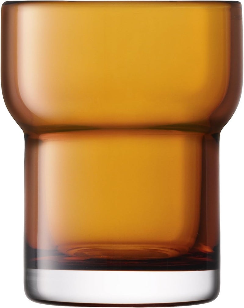 LSA Utility Highball Glass 300ml Amber Set of 2 Elegant Glasses - Image 3