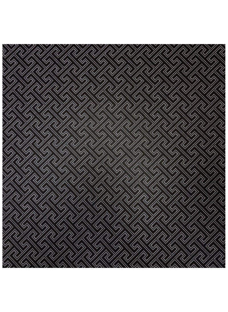 Fabienne Premium Prayer Mat 70×110cm Printed Velvet Islamic Sajadah with Non-Slip Base & Shiny Tassels, Lightweight & Portable Musalla Gift for Ramadan Eid Hajj Umrah Dark Grey/Black - Image 4