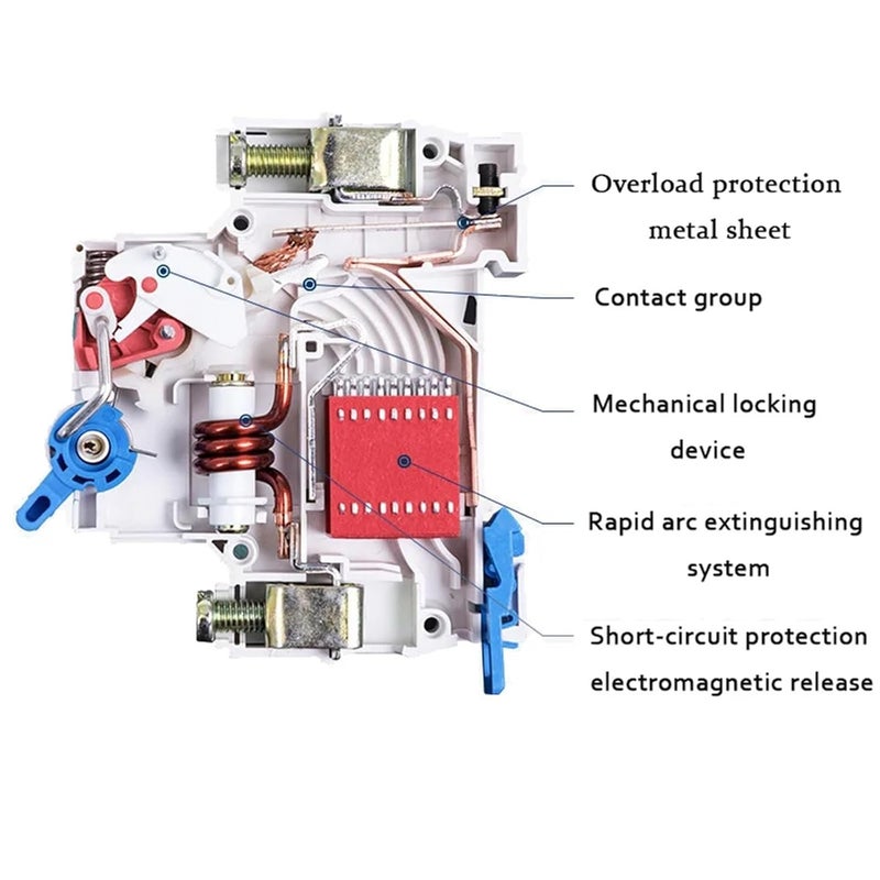NXB 63 4P 63A Miniature Circuit Breaker MCB DZ47 230V 50HZ - Image 5