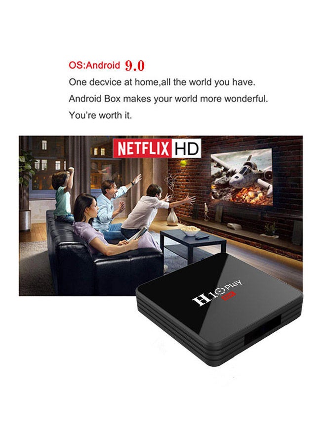 NIBEMINENT - Smart TV Box Android 9.0 Allwinner Quad Core 64 Bit H10 Black - Image 1