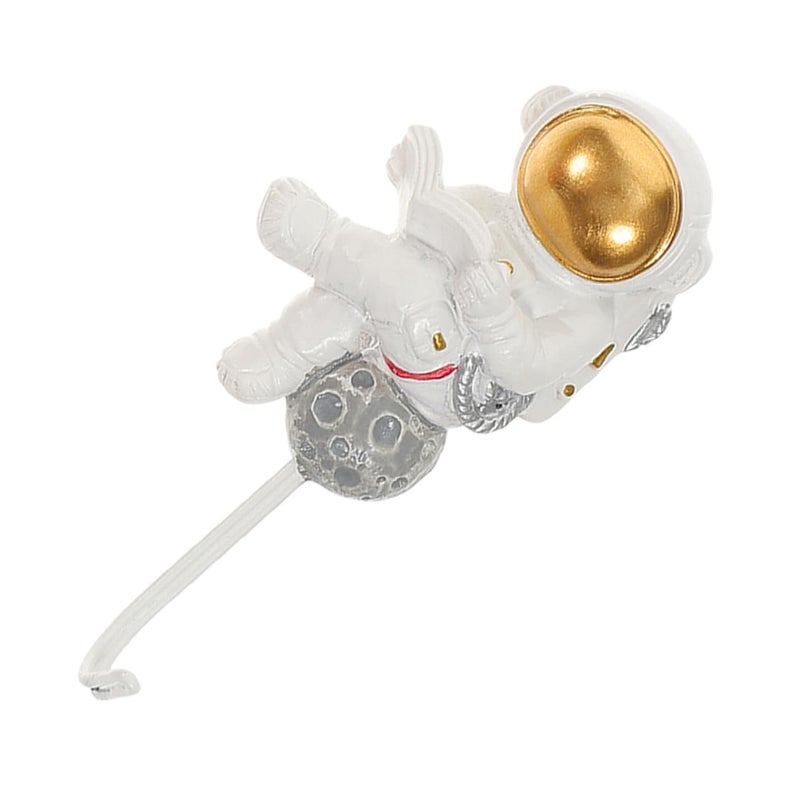 Space Astronaut Wall Hooks Adhesive No Drill Stick on Coat Towel Hanger for Bathroom Kitchen Door - Image 2