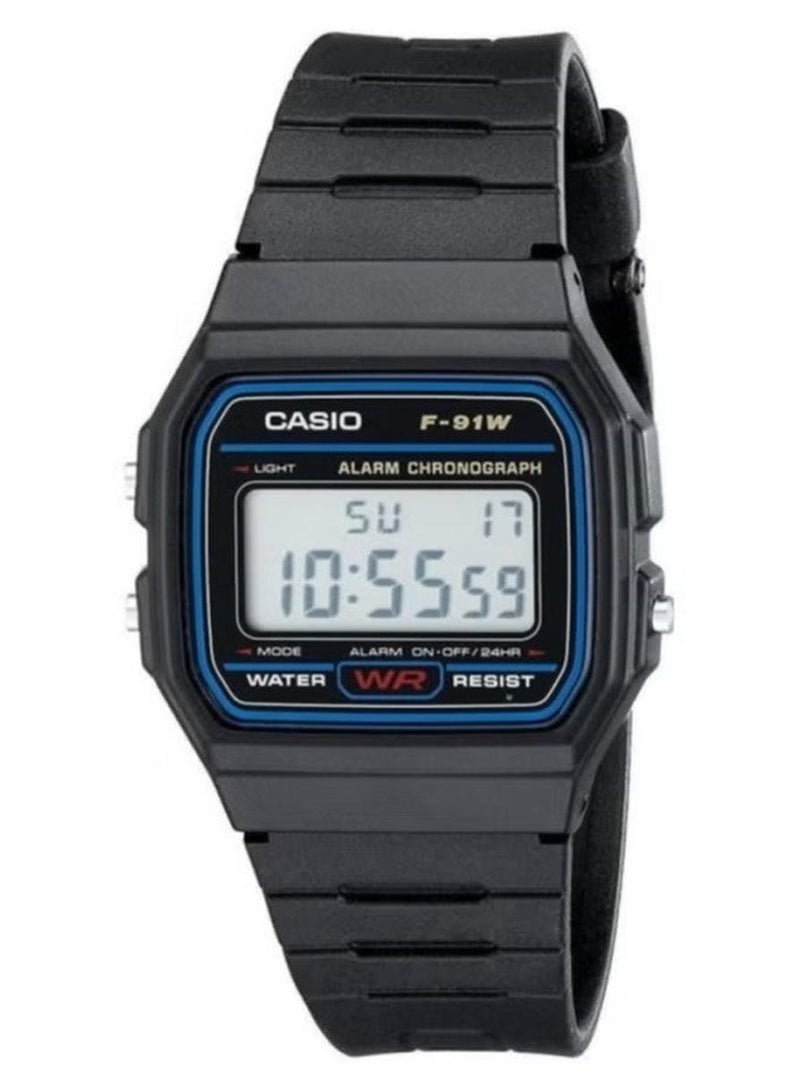 CASIO Men's Classic Digital Casio Watch F91W - 35 mm - Black - Image 1