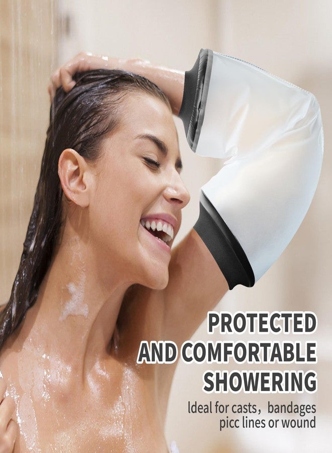 KEEFITT PICC Line Shower Cover Medium, Waterproof PICC Line Cover for Upper Arm, Adult Arm PICC Line Shower Sleeve for Chemotherapy Shower, Upper Arm Wound, Bandage Dressing Protection - Image 3