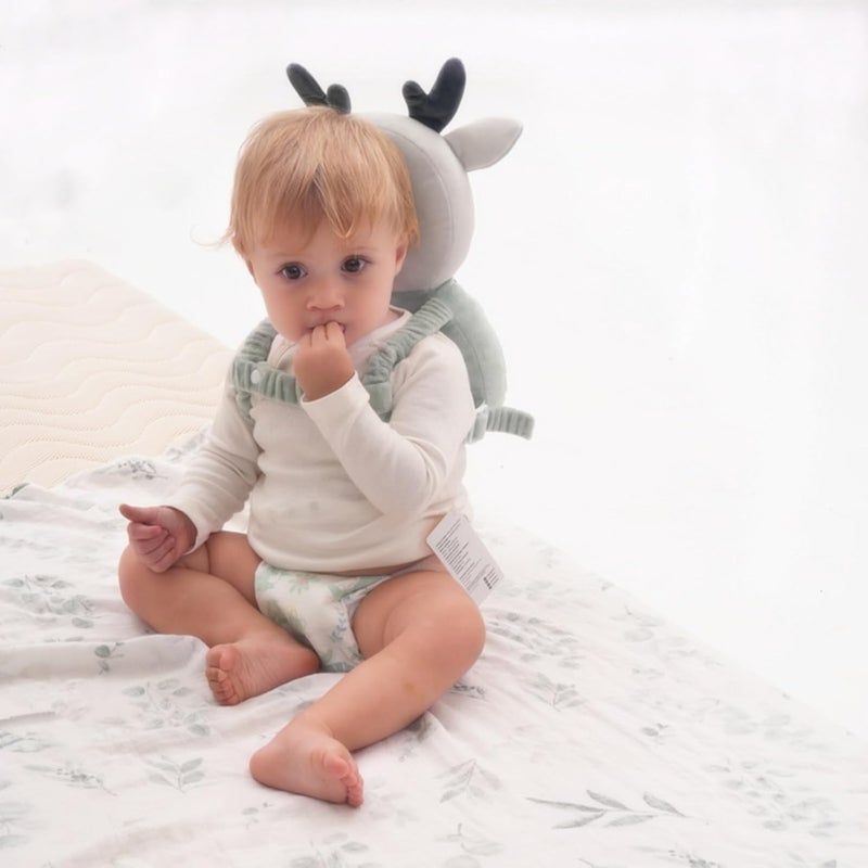 Barakah Baby Head Protector Cushion Backpack, Baby Anti Falling Pillow Head Adjustable Baby Fall Back Head Protector with Baby Knee Pads for Crawling, Soft, Breathable and Wearing Safety - Image 5