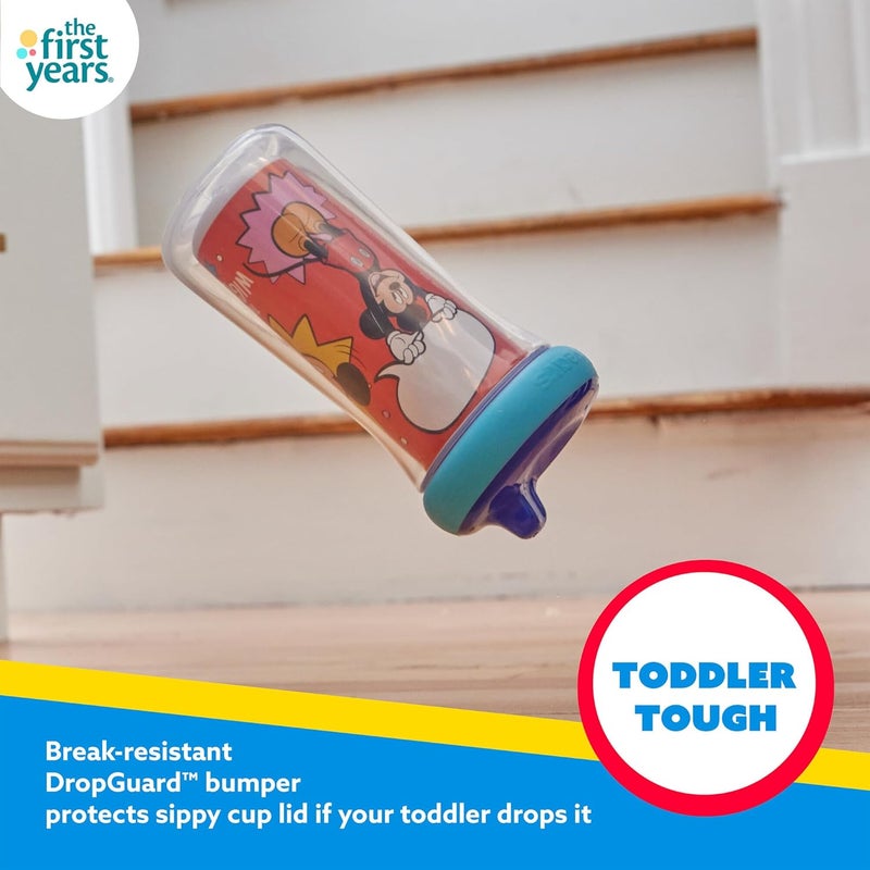 the FIRST years The First-Year Disney Mickey Insulated Baby Sippy Cup 9 Oz, Spill & Leak Proof Bottle for Babies, Break Resistance Sippy Cup Lid, BPA Free, Perfect for Kids above 12 Months, Pack of 2 - Image 5