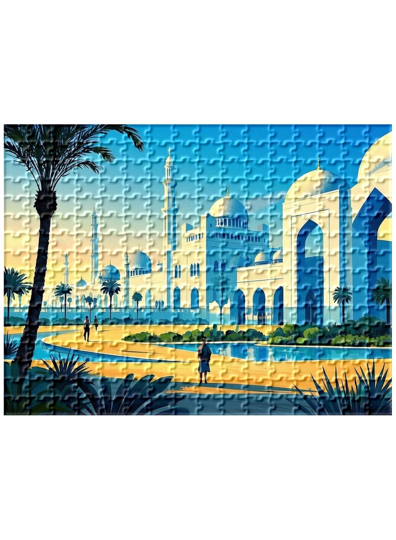 Anna 1000 Pieces Of Mosque Architectural Landscape Puzzle - Image 3