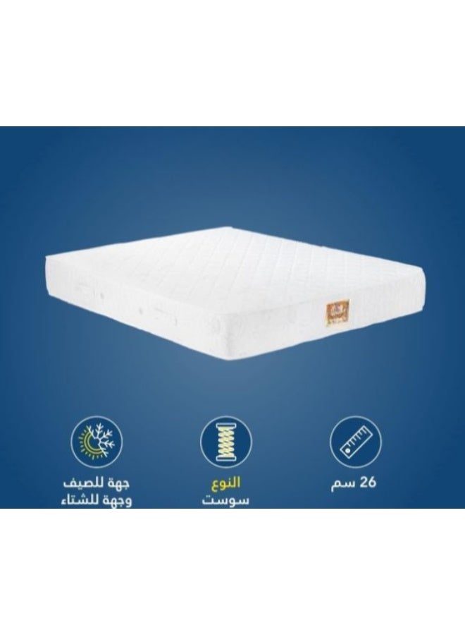 Comfortable Bed Mattress, 120x195 cm, 26 cm Height - Image 3