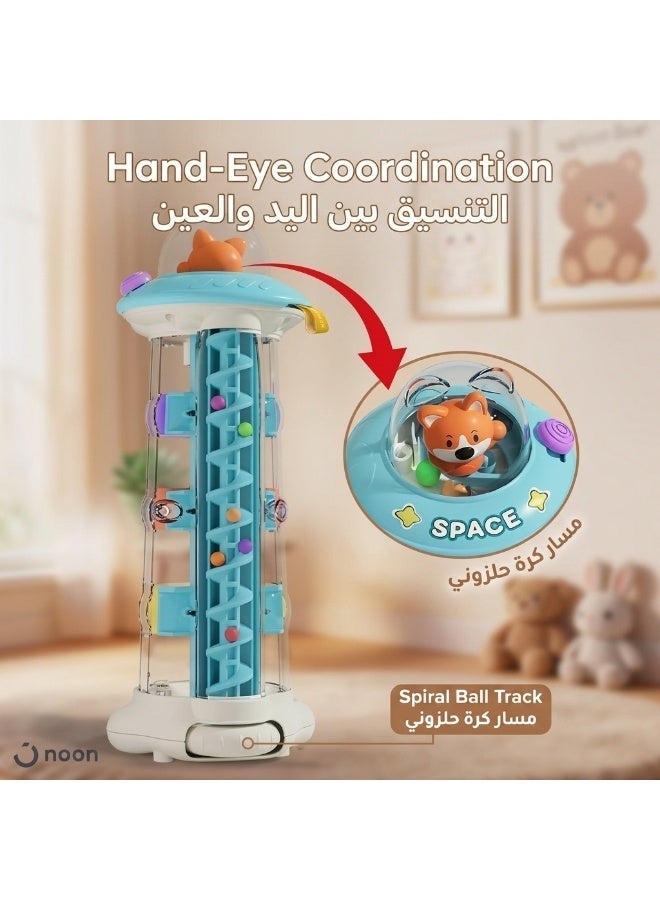 Montessori Activity Tower – Sensory Fine Motor STEM Toy, Buttons, Switches & Levers, Hand-Eye Coordination & Focus, Toddler Learning Gift 1-3 - Image 3