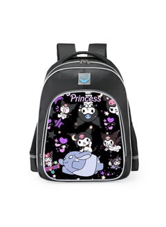 Primary school girls' schoolbag 1-3-6 years old backpack shoulder pad lightweight pink warning strip backpack,B-14-Reflex-Small-Ku-Black