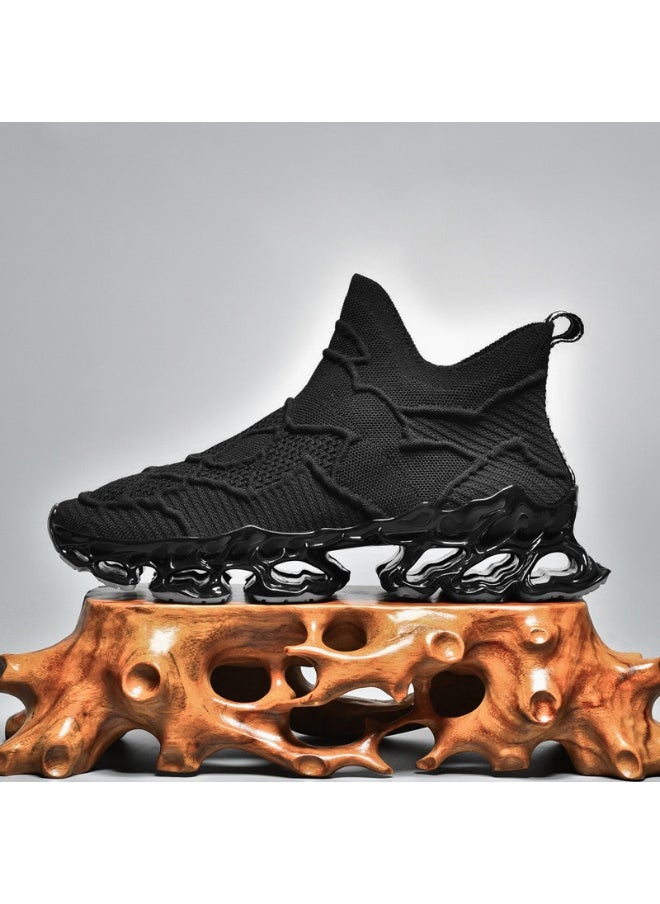 Generic Couple Running Shoes Waterproof Sports Shoes Unique Blade Sole High-quality Cushioning Outdoor Sports Jogging Shoes  - Image 1