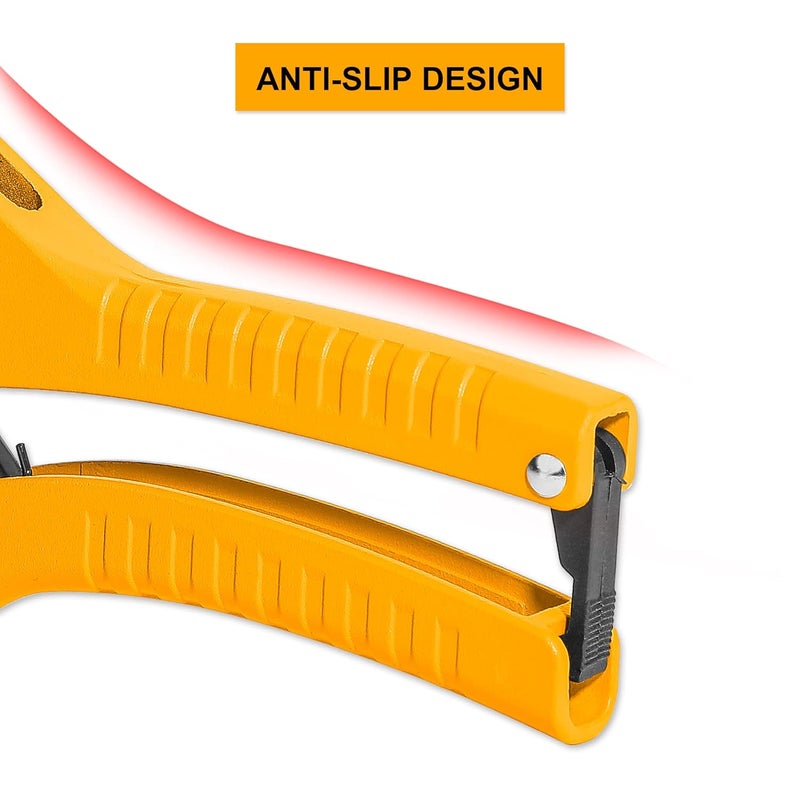 INGCO PVC Pipe cutter Ratchettype Tube and Pipe Cutter for Cutting OD PEX PVC and PPR Hoses and Plumbing Pipes up to 58Uesful for Household Maintenance Plumber HPCS05428 - Image 3