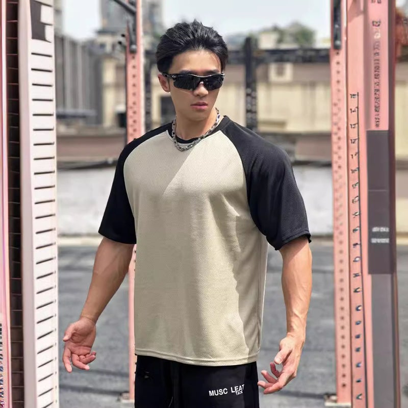 Men's Color Block Short Sleeve T-Shirt - Image 4