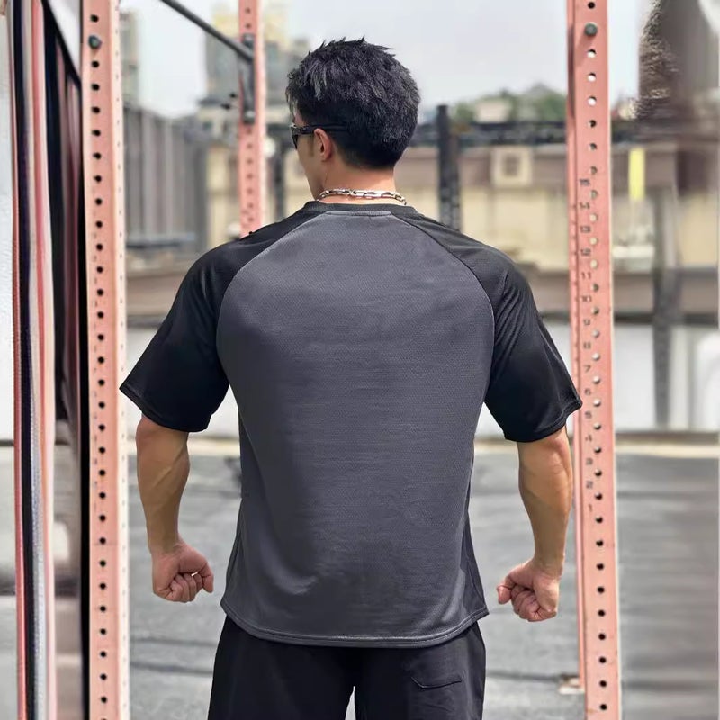 Men's Color Block Short Sleeve T-Shirt - Image 2