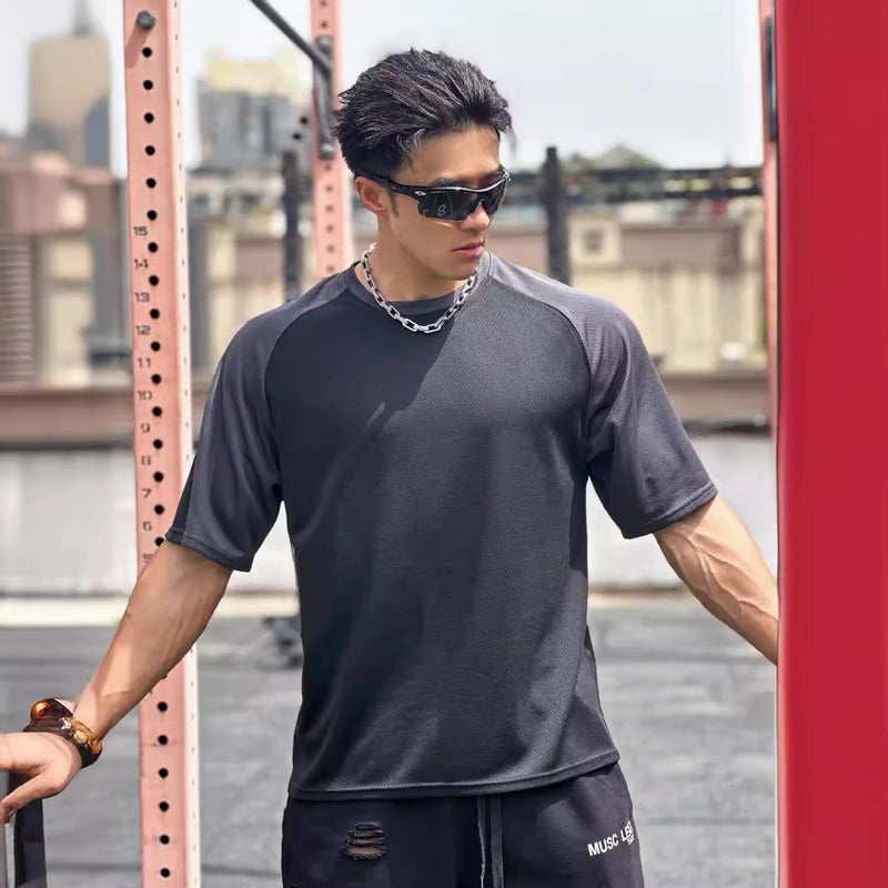 Men's Color Block Short Sleeve T-Shirt - Image 1