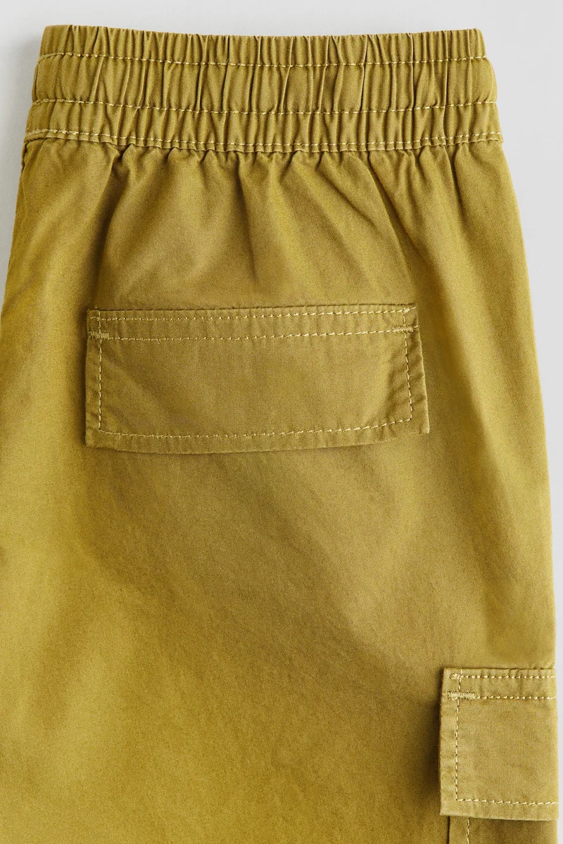 H&M Cotton poplin cargo shorts