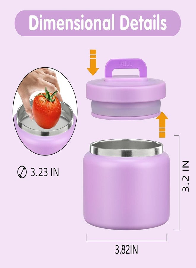 JXXM 8 Oz Thermo Food Jar for Hot & Cold Food for Kids, Insulated Lunch Containers Hot Food Jar,Leak-Proof Vacuum Stainless Steel Wide Mouth Lunch Soup Thermo for School - Image 5