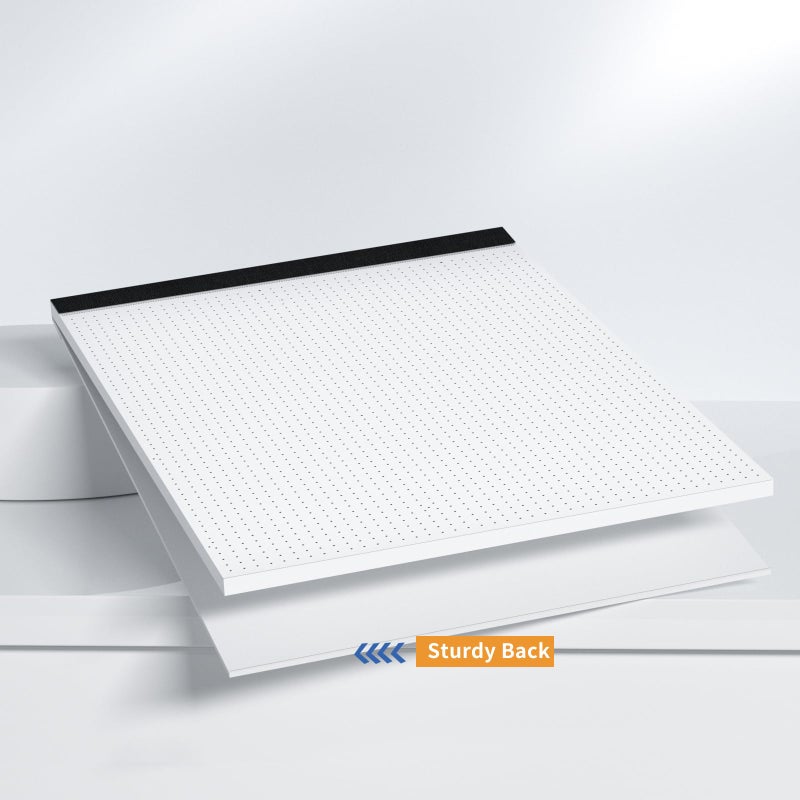 AILZFEI Dot Grid Desk Notepad 2 Pack 8.5 x 11 Dot Paper Pad, 30 Sheets per Pad, White, 5x5 (5 Dots per inch), Easy-Tear Perforations, 8.5"x11" Dot Grid Paper Note Pad - Image 4