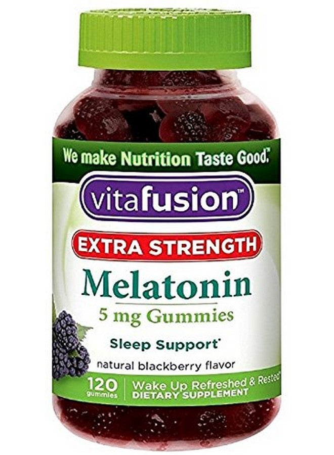 Vitafusion Extra Strength Melatonin 5mg, 120 Gummies (Pack of 3)