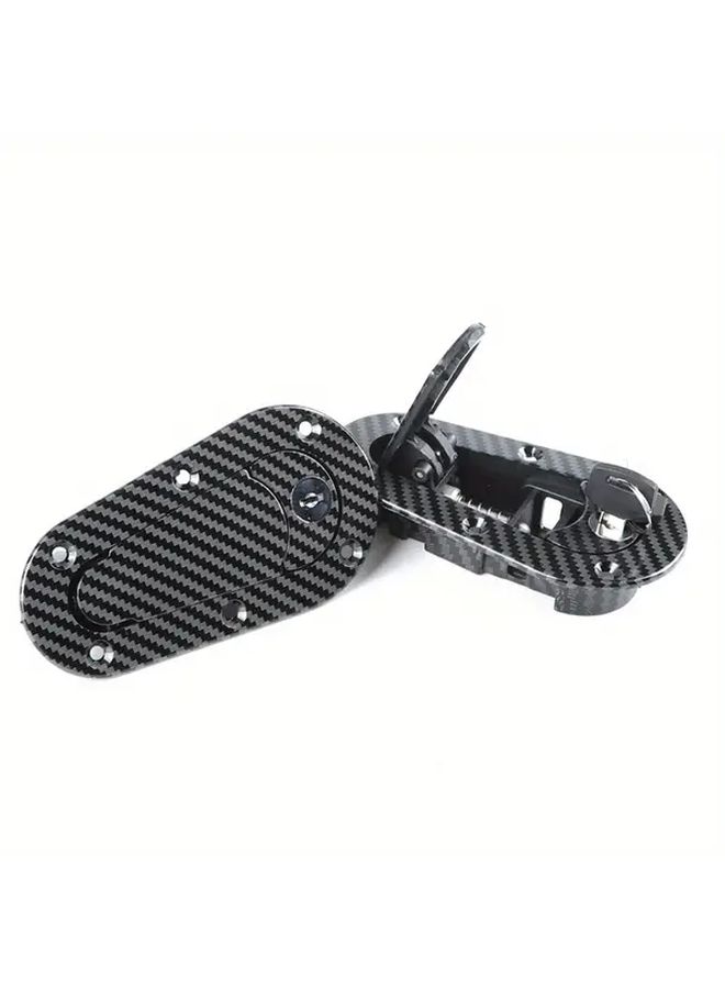 Leta Black Carbon Fiber Universal Racing Hood Pin Engine Cover Locking Bolt Installation Kit Without Secure Mechanism Car Accessories Vehicle Security Automotive Accessories Stylish Car Parts Racing Style High Quality Finish Car Security Kit Vehicle Owners Auto Modifiers - Image 2