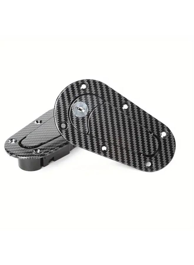 Leta Black Carbon Fiber Universal Racing Hood Pin Engine Cover Locking Bolt Installation Kit Without Secure Mechanism Car Accessories Vehicle Security Automotive Accessories Stylish Car Parts Racing Style High Quality Finish Car Security Kit Vehicle Owners Auto Modifiers - Image 3