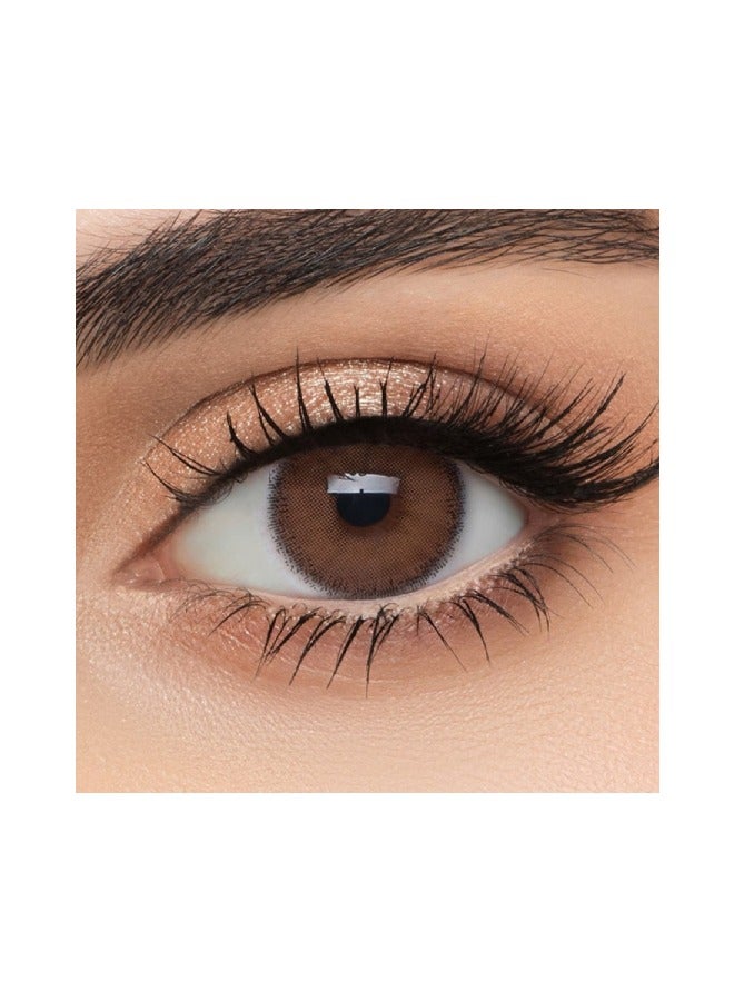 LensMe Tan 6 Months Disposable Colored Contact Lenses Unisex Cosmetic Contact Lenses - Image 1