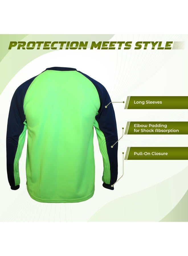 Vizari Men's Padova GK Goalkeeper Jersey Green/Navy Youth X-Large - Image 3