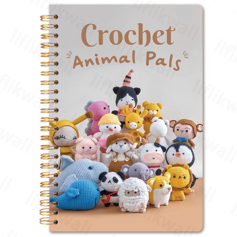 1 Fun Crochet Spiral Notebook With Knitting Log Function Colorful Designed Specifically For Crochet Projects Especially Suitable For Creative Projects With Crochet Handmade Dolls As Theme - Image 3