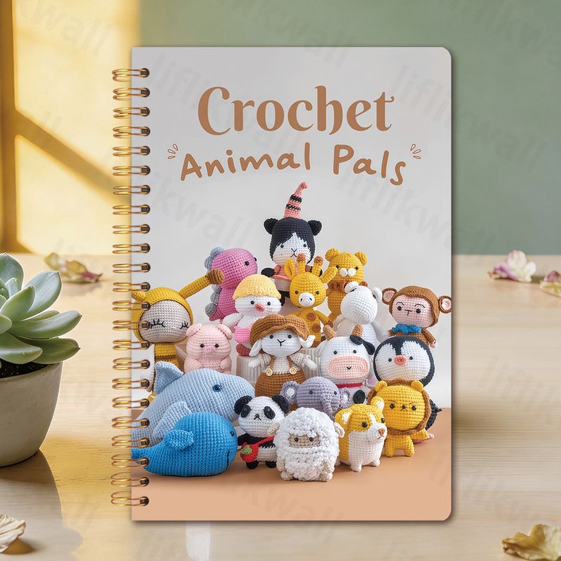1 Fun Crochet Spiral Notebook With Knitting Log Function Colorful Designed Specifically For Crochet Projects Especially Suitable For Creative Projects With Crochet Handmade Dolls As Theme - Image 1