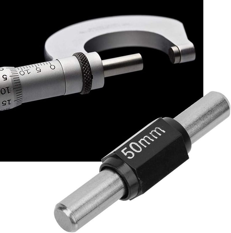 Oumefar قضيب معايرة من الفولاذ المقاوم للصدأ مقاس 50 ملم للميكرومتر والفرجار - Image 4