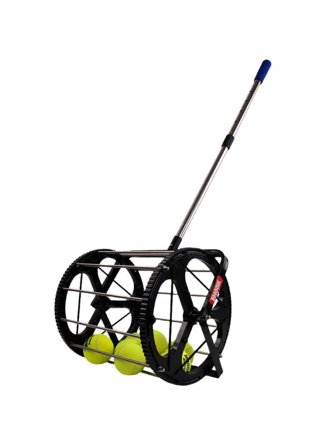 Teloon حاوية كرات تنس معدنية محمولة قابلة للفك من تيلون، سعة 60 كرة، T115-60 - Image 1