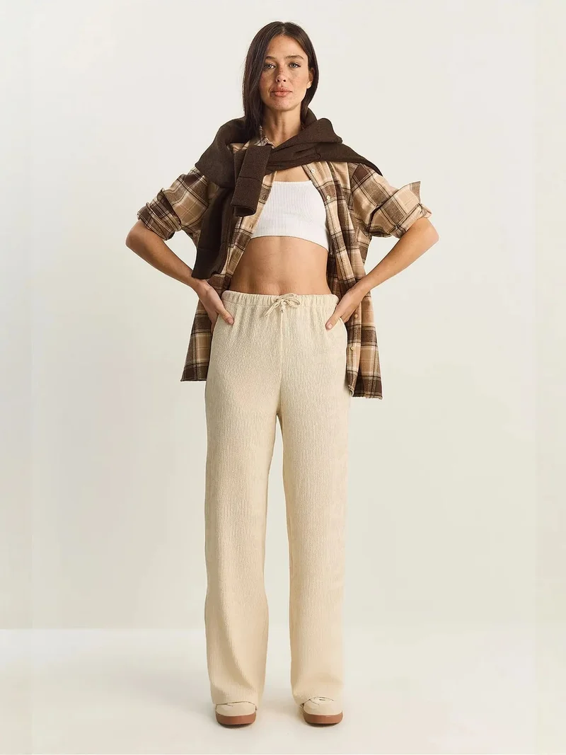 بيانكو لوتشي LUCCI High Waist Wide Leg Pants