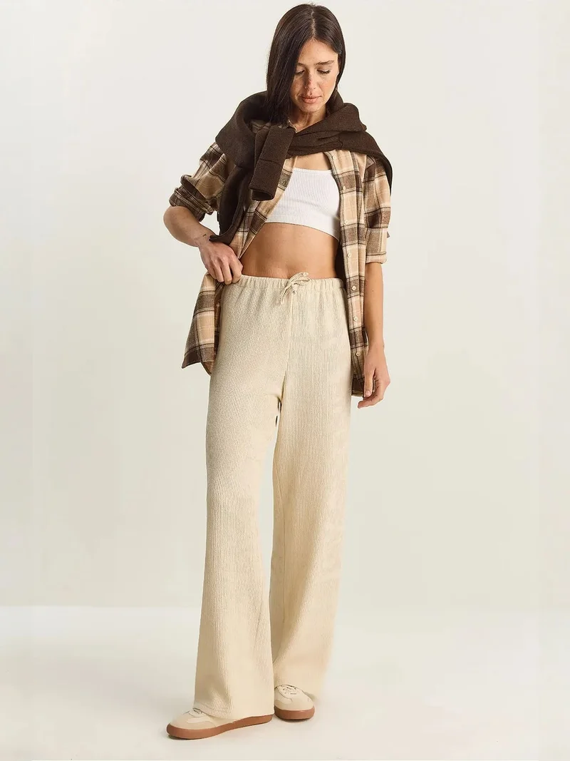 بيانكو لوتشي LUCCI High Waist Wide Leg Pants
