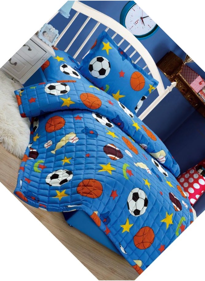 Moon - Compressed bed comforter set consisting of 3 pieces, children's drawings - Image 1