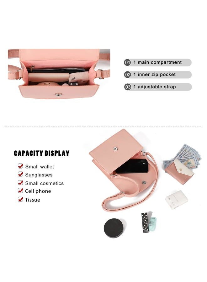 AFKOMST Cute Purses for Teen Girls Small Crossbody Purse and Handbags Cat Gifts for Kids, Pink, Small - Image 5