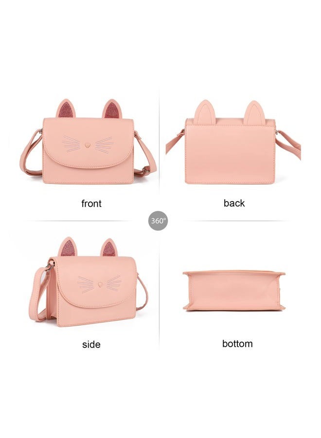 AFKOMST Cute Purses for Teen Girls Small Crossbody Purse and Handbags Cat Gifts for Kids, Pink, Small - Image 4