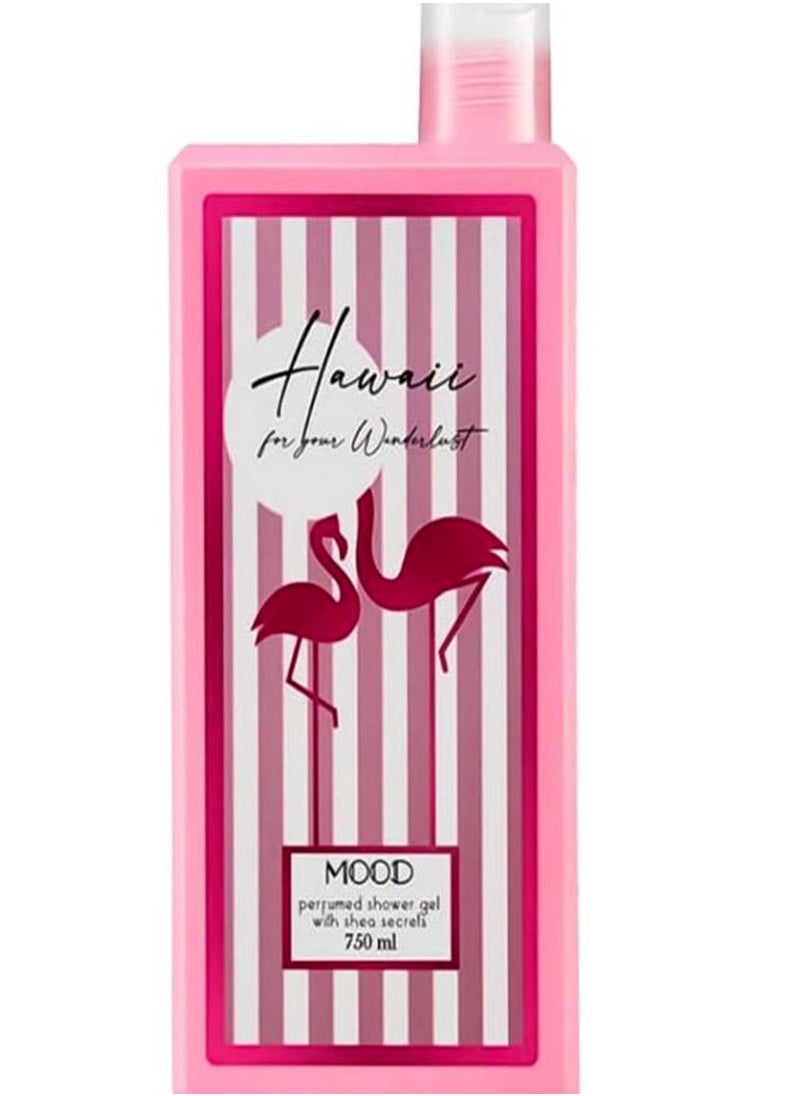 MOOD - Mood Shower Gel Hawaii 750 Gm + Lofa Multi Color - Image 1