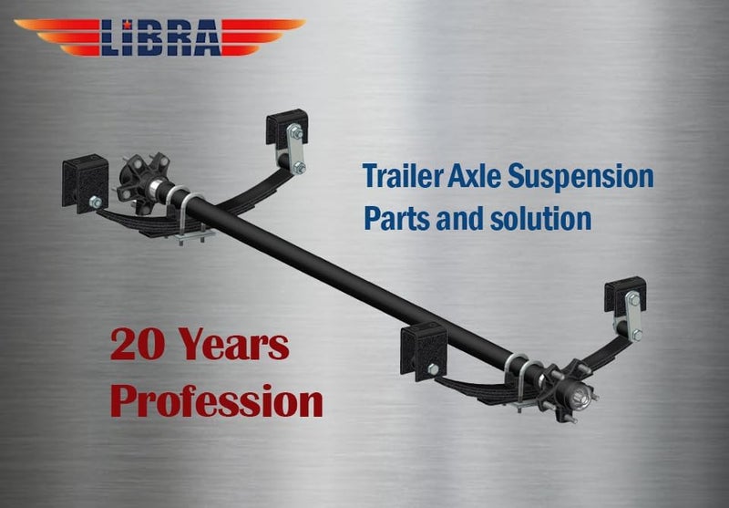 Libra Trailer Leaf Spring Hanger Kit for Double Eye Springs Tandem Axle Suspension - Image 4
