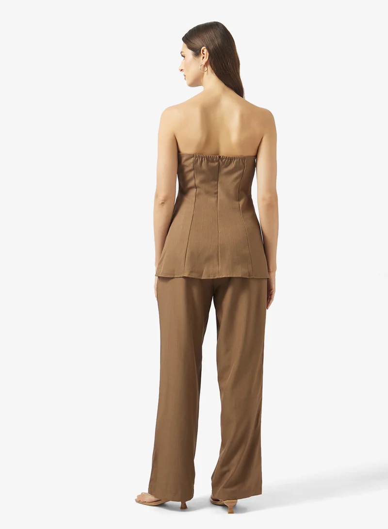 ELLA Bandeau Peplum Top & Pant Set