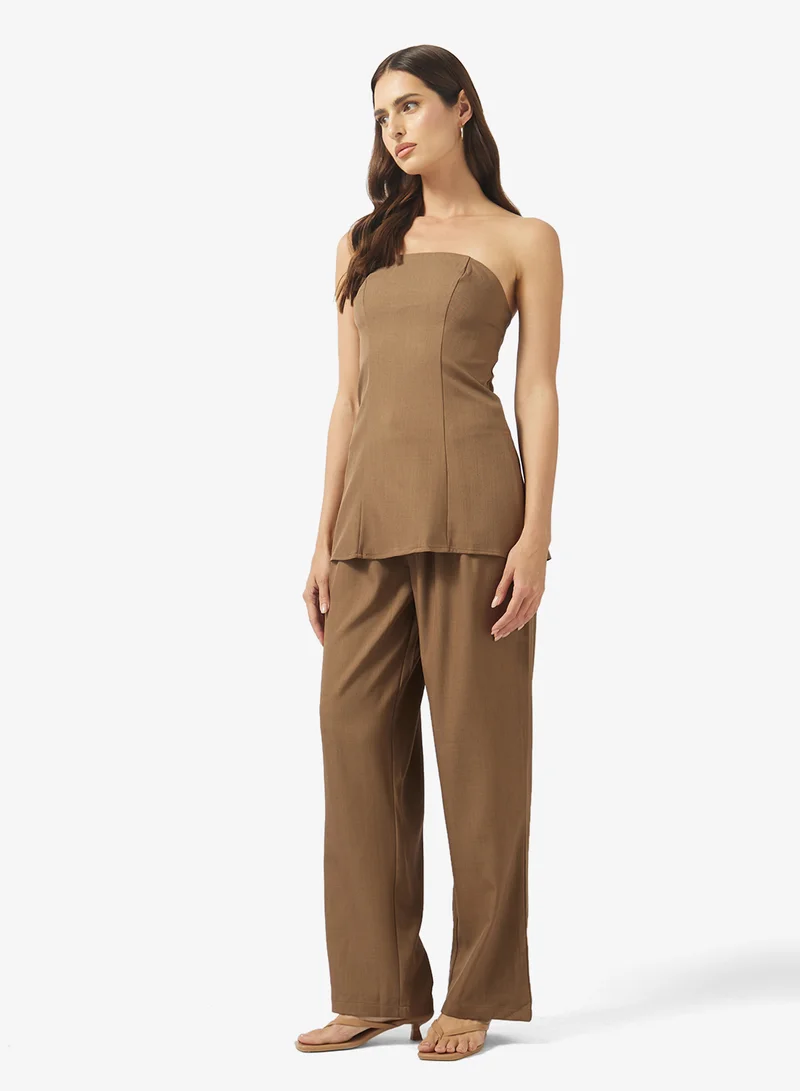 ELLA Bandeau Peplum Top & Pant Set