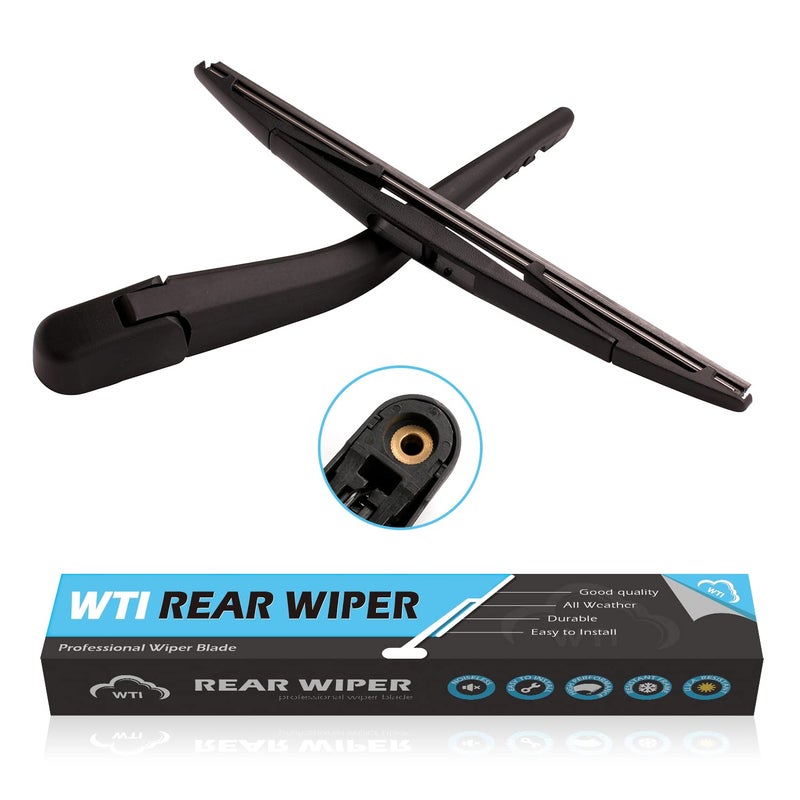 WTI Rear Wiper Arm Blade Set Compatible With Nissan Xterra 20052015 Rear Windshield Window Wiper Kits Assembly New Replacement Accessories Parts