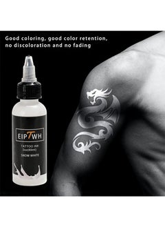 EIPTWH Profesional White Tattoo Inks，60ml Tattoo Ink White No Fade Long Lasting Tattoo Pigments for Liner Shader Tattoo Supplies  - Image 4
