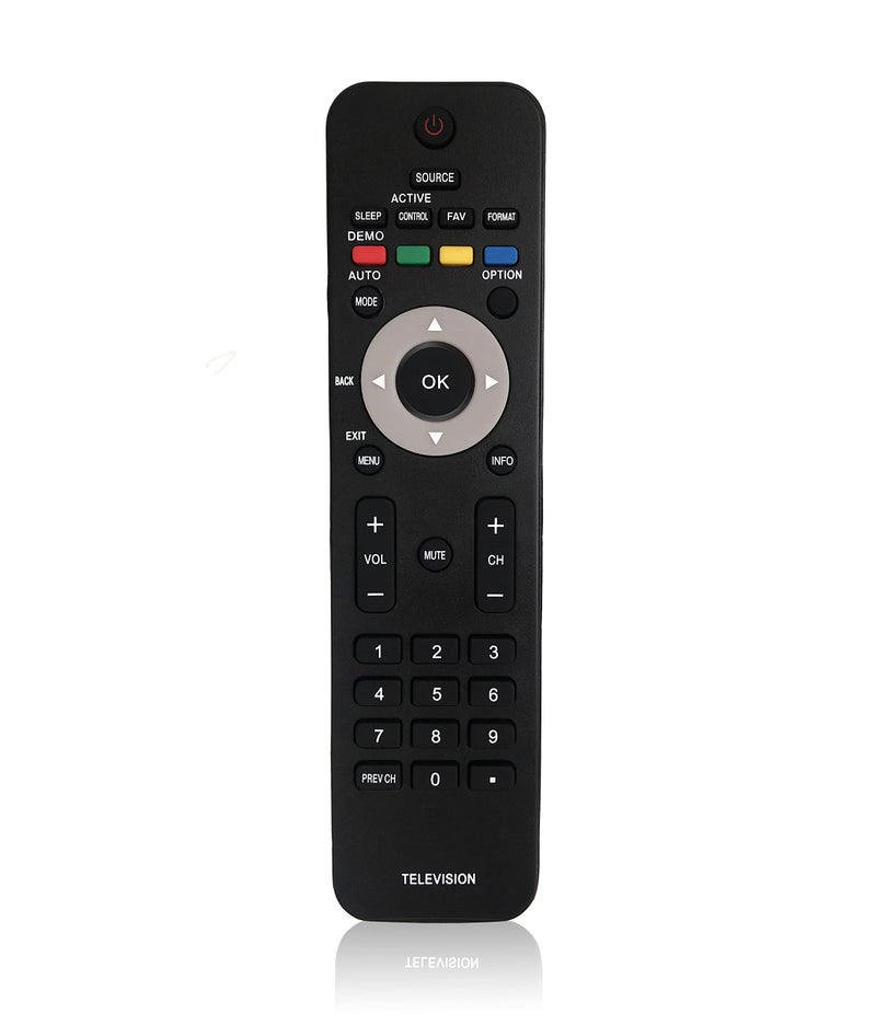 BOMAZ Replacement Remote Control for Philips Smart LED TV 32HFL4462F/F7 32PFL3506/F7 19PFL3504D/F7 22PFL3504D/F7 37HFL4482F/F7 40PFL3706/F7 40PFL3505D/F7 42PFL3603D/27 47PFL7403D/27 55PFL5706/F7 - Image 1